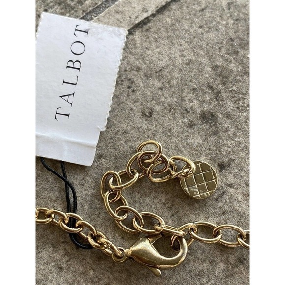 Talbots Necklace Jewelry Beaded Tussles Gold Tone 30” - Picture 9 of 10